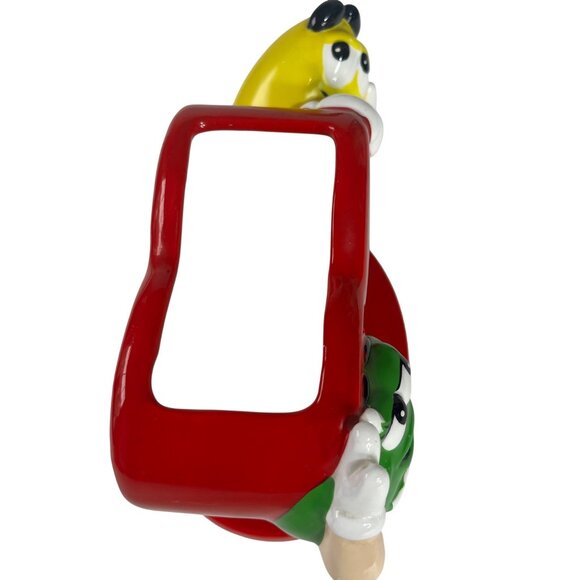 M&Ms Red Heart Ceramic Figurine Flower Candy Holder By FTD - Picture 2 of 9